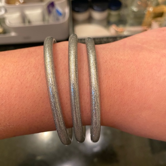 Silver Stackable bangles - Picture 3 of 7